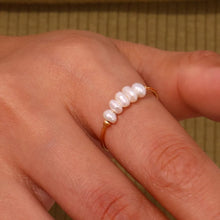 18K Gold-Plated Baroque Pearl Ring - Sun Imperial product photo 5