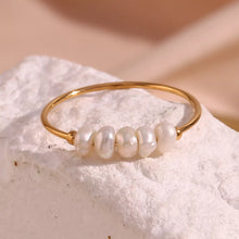 18K Gold-Plated Baroque Pearl Ring - Sun Imperial product photo 9