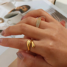 18K Gold-Plated Bypass Ring - Sun Imperial product photo 2