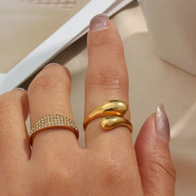 18K Gold-Plated Bypass Ring - Sun Imperial product photo 3