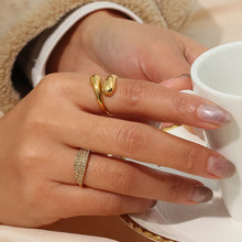 18K Gold-Plated Bypass Ring - Sun Imperial product photo 4