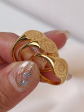 18K Gold-Plated Sun Motif Signet Ring - Sun Imperial product photo 8