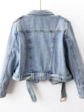 Asymmetrical Zip Denim Jacket - Sun Imperial product image 7