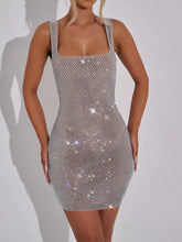 Backless Rhinestone Embellished Bodycon Mini Dress - Sun Imperial product photo 1
