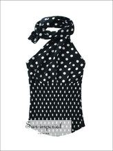 Black Polka-Dot Halter Top and Mini Skirt: Separates or Set - Sun Imperial product photo 12