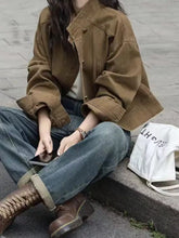 Button Up Dropped Shoulder Denim Jacket - Sun Imperial product photo 1