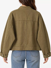 Button Up Dropped Shoulder Denim Jacket - Sun Imperial product photo 3