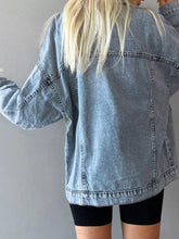 Button Up Dropped Shoulder Denim Jacket - Sun Imperial product photo 8