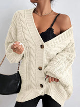 Cable Knit Button-Down Cardigan - Sun Imperial product photo 11
