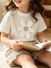 Children's 3D Flower Applique T-Shirt - Sun Imperial product photo 1