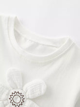 Children's 3D Flower Applique T-Shirt - Sun Imperial product photo 3