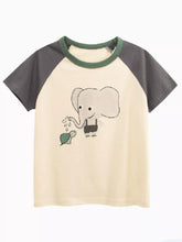 Children's Cartoon Elephant Round Neck T-Shirt - Sun Imperial product photo 1