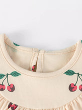Children's Cherry Print Ruffle Neck Dress - Sun Imperial product photo 3