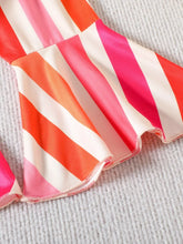 Children's Floral Print Crop Top and Striped Pants Set - Sun Imperial product photo 6