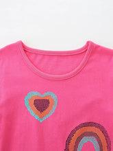 Children's Heart & Rainbow Round Neck Tee - Sun Imperial product photo 2