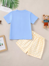 Children's Puppy Round Neck Tee and Shorts Set - Sun Imperial (photo 7)