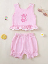Children's Ruffled Hem Tank & Shorts Set - Sun Imperial product photo 1