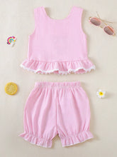 Children's Ruffled Hem Tank & Shorts Set - Sun Imperial product photo 6