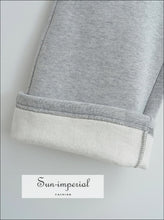 Color-Block Drawstring Wide-Leg Sweatpants - Sun Imperial product photo 6
