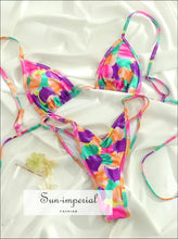 Colorful Low Waist Micro Bikini Set Sun-Imperial United States