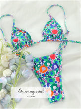 Colorful Low Waist Micro Bikini Set Sun-Imperial United States