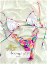 Colorful Low Waist Micro Bikini Set Sun-Imperial United States