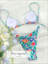 Colorful Low Waist Micro Bikini Set Sun-Imperial United States