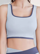 Contrast Trim Scoop Neck Active Bra - Sun Imperial product photo 9