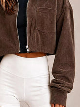 Corduroy Zip Up Cropped Jacket - Sun Imperial product photo 12