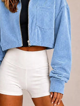 Corduroy Zip Up Cropped Jacket - Sun Imperial product photo 15