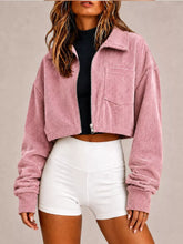 Corduroy Zip Up Cropped Jacket - Sun Imperial product photo 1