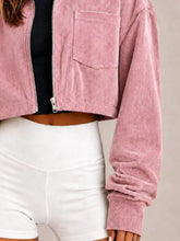 Corduroy Zip Up Cropped Jacket - Sun Imperial product photo 3