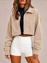 Corduroy Zip Up Cropped Jacket - Sun Imperial product photo 4