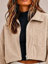 Corduroy Zip Up Cropped Jacket - Sun Imperial product photo 5