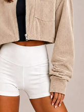 Corduroy Zip Up Cropped Jacket - Sun Imperial product photo 6