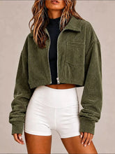 Corduroy Zip Up Cropped Jacket - Sun Imperial product photo 7