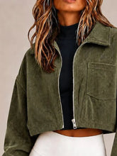 Corduroy Zip Up Cropped Jacket - Sun Imperial product photo 8