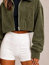 Corduroy Zip Up Cropped Jacket - Sun Imperial product photo 9