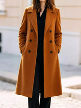 Double-Breasted Lapel Collar Coat - Sun Imperial product photo 10