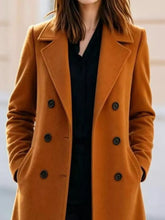 Double-Breasted Lapel Collar Coat - Sun Imperial product photo 12