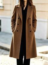 Double-Breasted Lapel Collar Coat - Sun Imperial product photo 1