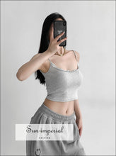 Eyelet Bow and Lace-Trim Cami Crop Top - Sun Imperial product photo 5