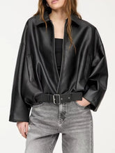 Faux Leather Zip-Up Moto Jacket - Sun Imperial product photo 1