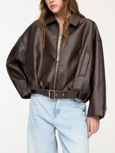 Faux Leather Zip-Up Moto Jacket - Sun Imperial product photo 8