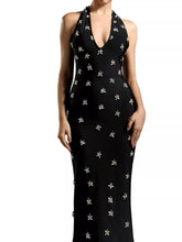 Floral Halter Neck Maxi Dress - Stretchy Long Dress - Sun Imperial product image 7