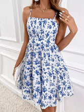 Floral Print Spaghetti Strap Tiered Mini Dress - Sun Imperial product photo 3