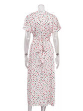 Floral V-Neck Flutter-Sleeve Midi Dress - Sun Imperial product photo 7