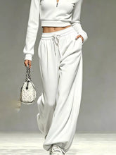 Full Size Half Zip Cropped Top and Pants Set Plus Size - Sun Imperial product photo 19