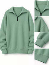 Full Size Quarter-Zip Dropped Shoulder Sweatshirt Plus Size - Sun Imperial product photo 19