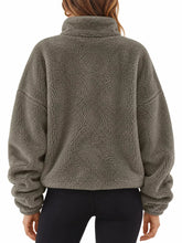 Full Size Sherpa Quarter-Zip Turtleneck Sweatshirt Plus Size - Sun Imperial product photo 13